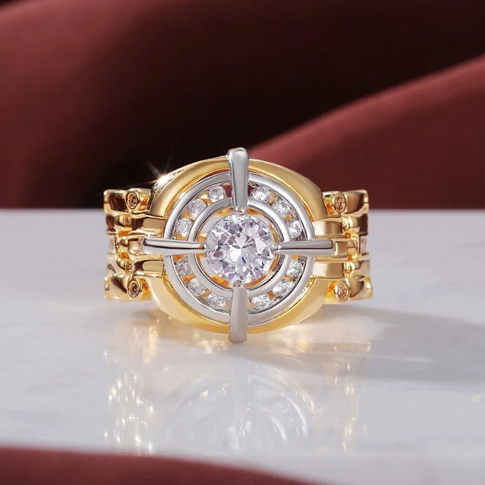 ⚡Shiny Advanced Zircon Watch Dial Fashion Tops Luxury Ring for Man, MARR9062